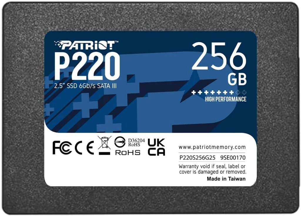 Patriot 256gb SSD Sata