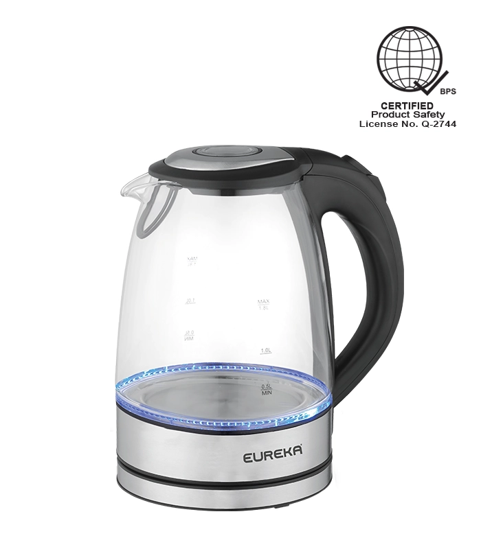 Eureka Glass Kettle 1.8L with LED Indicator