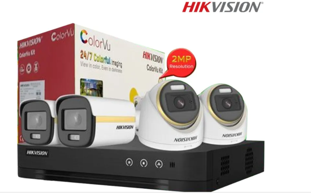 Hikvision 4CH Colorvu Kit TVI-LITE-4CH2D2B-2MP-ColorVu