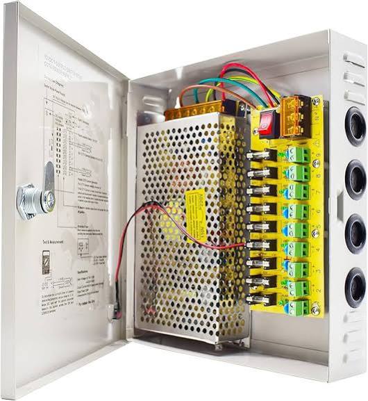 CCTV power Supply 12v 10Amper Box type 298-10A-9CH