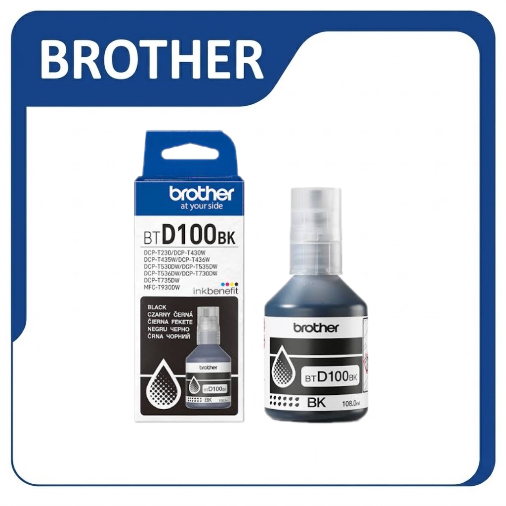 BROTHER BTD100 Black new inks