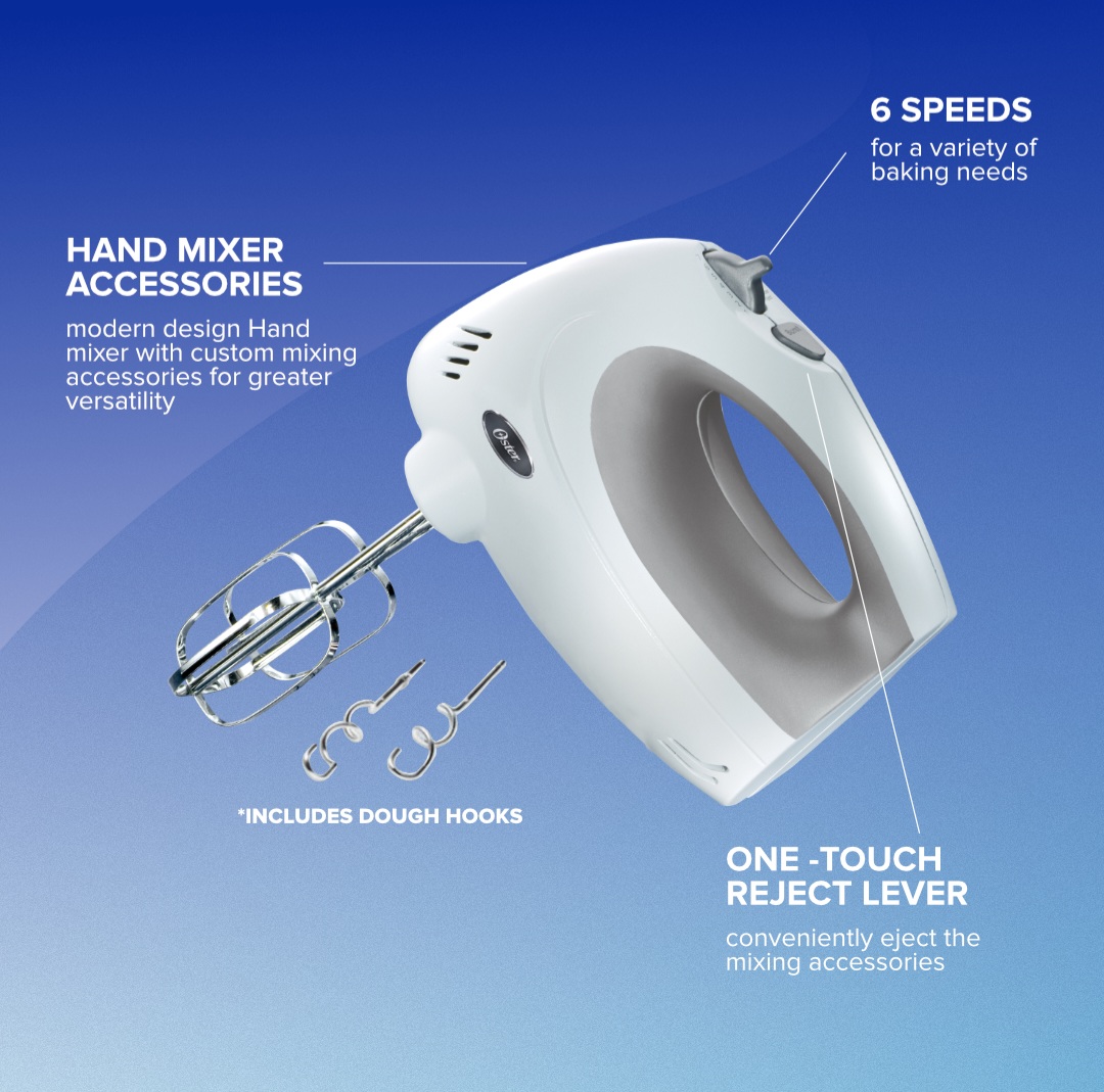 Oster Hand Mixer 6 speeds - Image 3